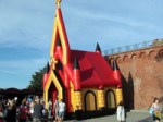 een opblaasbare kerk